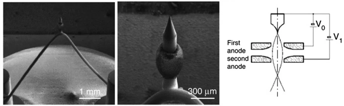 Field emission gun in FE-SEM