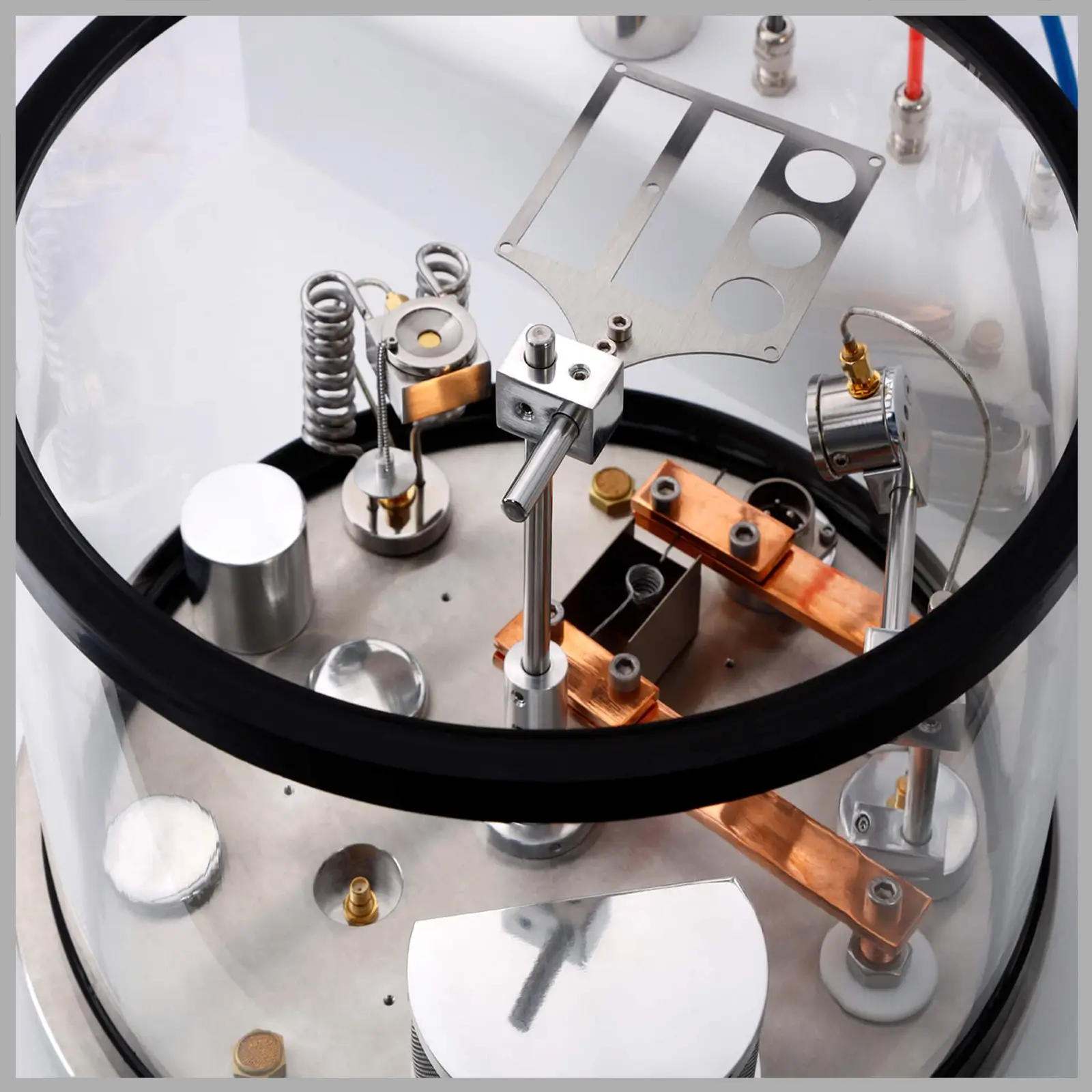 Vac Desk Sputter Coater DST3-T Inside Chamber Vac Desk Sputter Coater DST3-T Inside Chamber