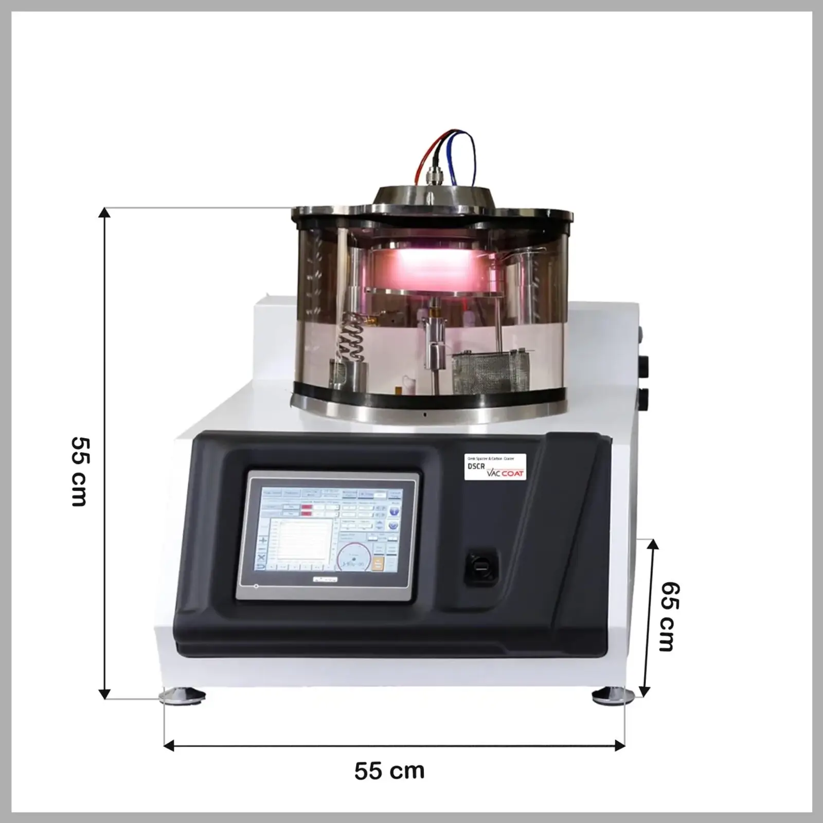 Vac Desk Sputter Carbon Coater DSCR-300 Dimension Vac Desk Sputter Carbon Coater DSCR-300 Dimension