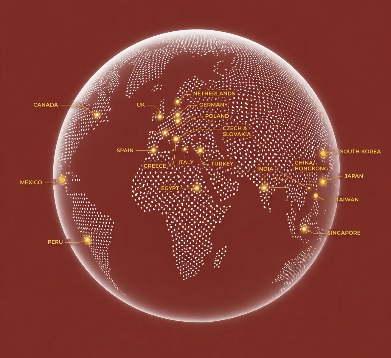 Global Distributors Whole Map Vac Coat Global Distributors Whole Map