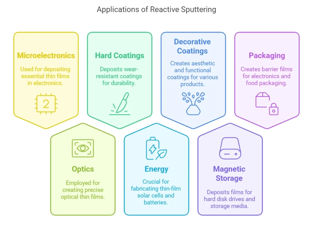 Applications of reactive sputtering