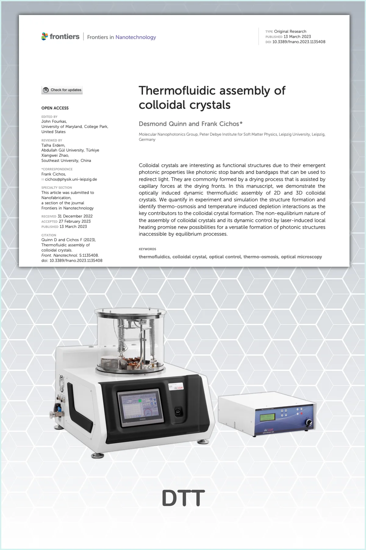 Thermofluidic assembly of colloidal crystals