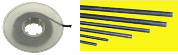 Typical Carbon Fiber and Carbon Rod Used in Carbon Coatings