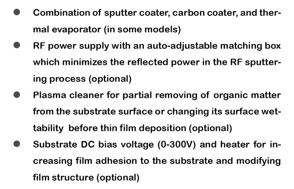 VacCoat - Sputter Coaters | High Resolution Sputtering System