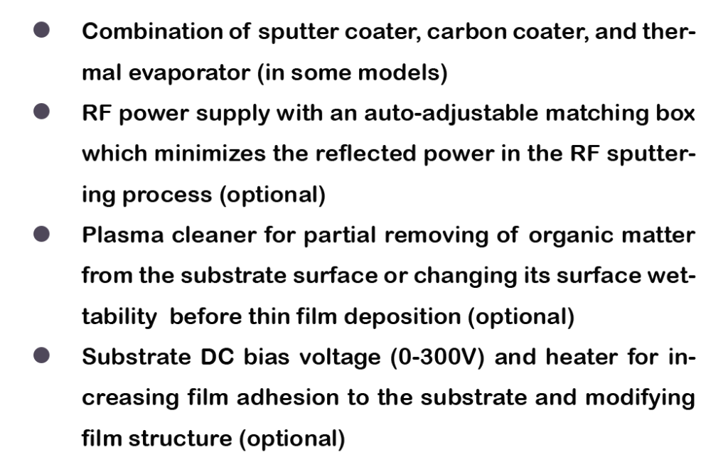 VacCoat - Sputter Coaters | High Resolution Sputtering System