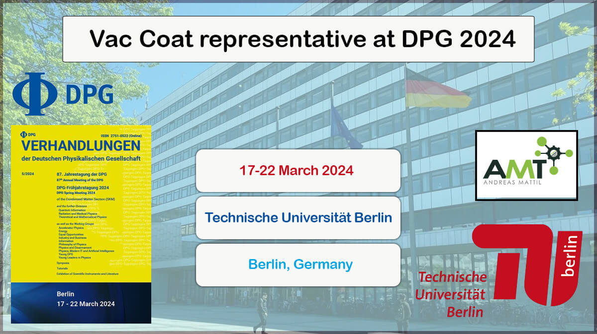 Vac Coat at DPG Spring Meeting 2024 Vac Coat Collaborator at DPG Spring Meeting of the Condensed Matter Section