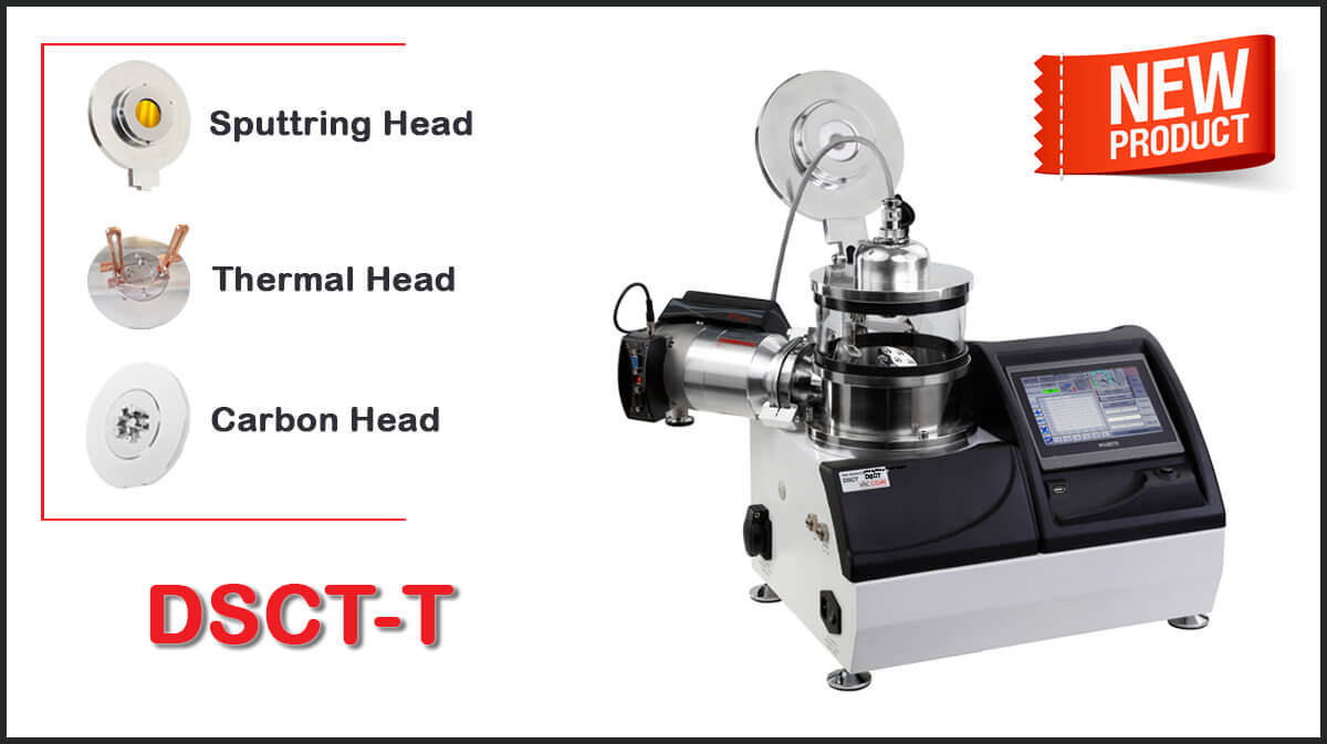 Desk Sputter Coater and Carbon/Thermal Evaporator in One New System Desk Sputter Coater and Carbon/Thermal Evaporator in One New System