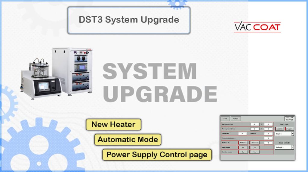The Triple Target Sputter Coater DST3 Upgraded