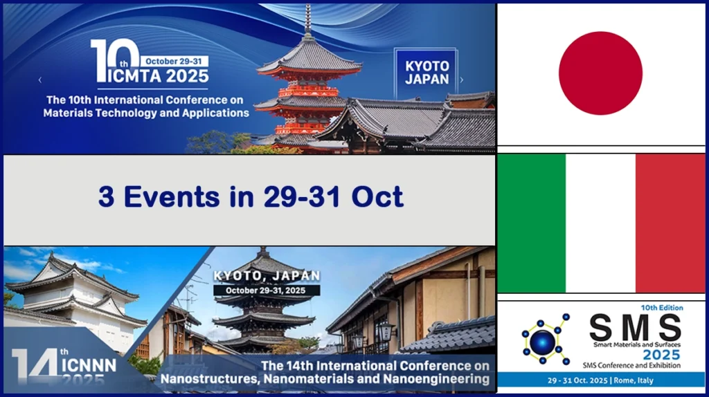 ICNNN 2025, ICMTA 2025 and SMS 2025