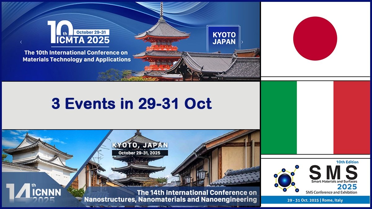 ICNNN 2025, ICMTA 2025 and SMS 2025