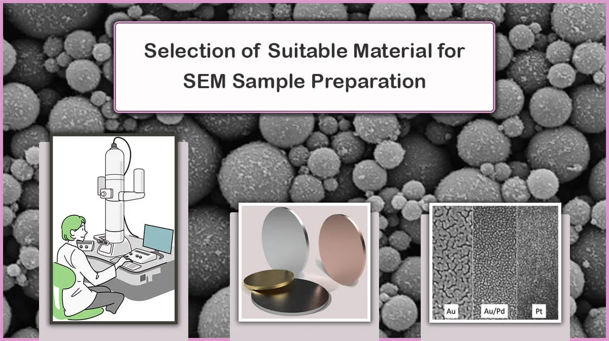 Selection Material for SEM Samples Selection Material for SEM Samples | Selection of Suitable Material for Preparing an Electron Microscope Sample | Proper Target Material Selection