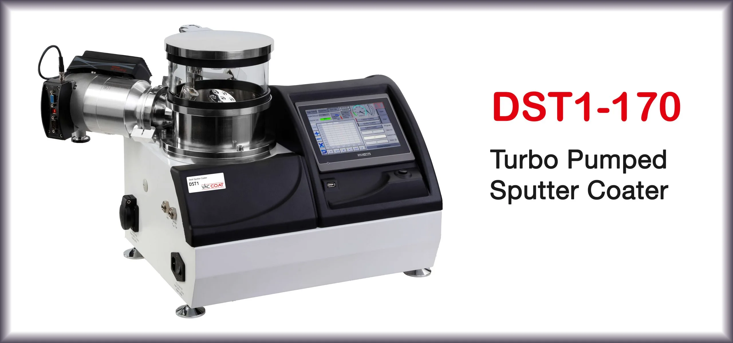 Vac Coat Product DST1-170 | High Vacuum Sputter Coater | Turbo-Pumped Sputter Coater