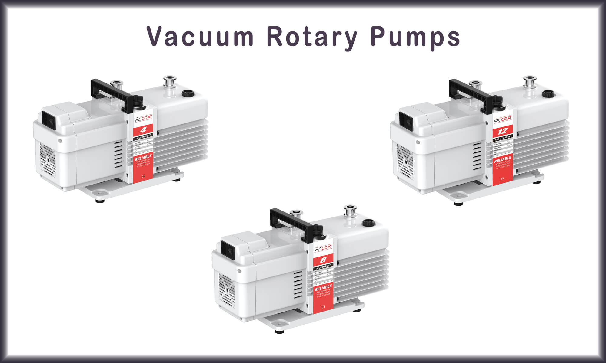 Rotary Vacuum Pumps 3 Models