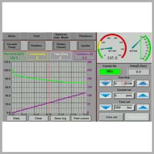 vac desk sputter carbon coater DSCR-300 touch screen