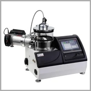 Turbo-Pumped Carbon Coater – DCT Three Shot Grey Framed | VacCoat Product