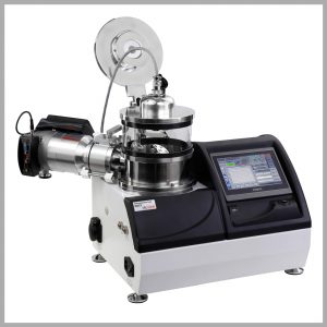 Desk Sputter Carbon Coater - DSCT Three Shot Grey Framed | VacCoat Product | Vacuum Coating System