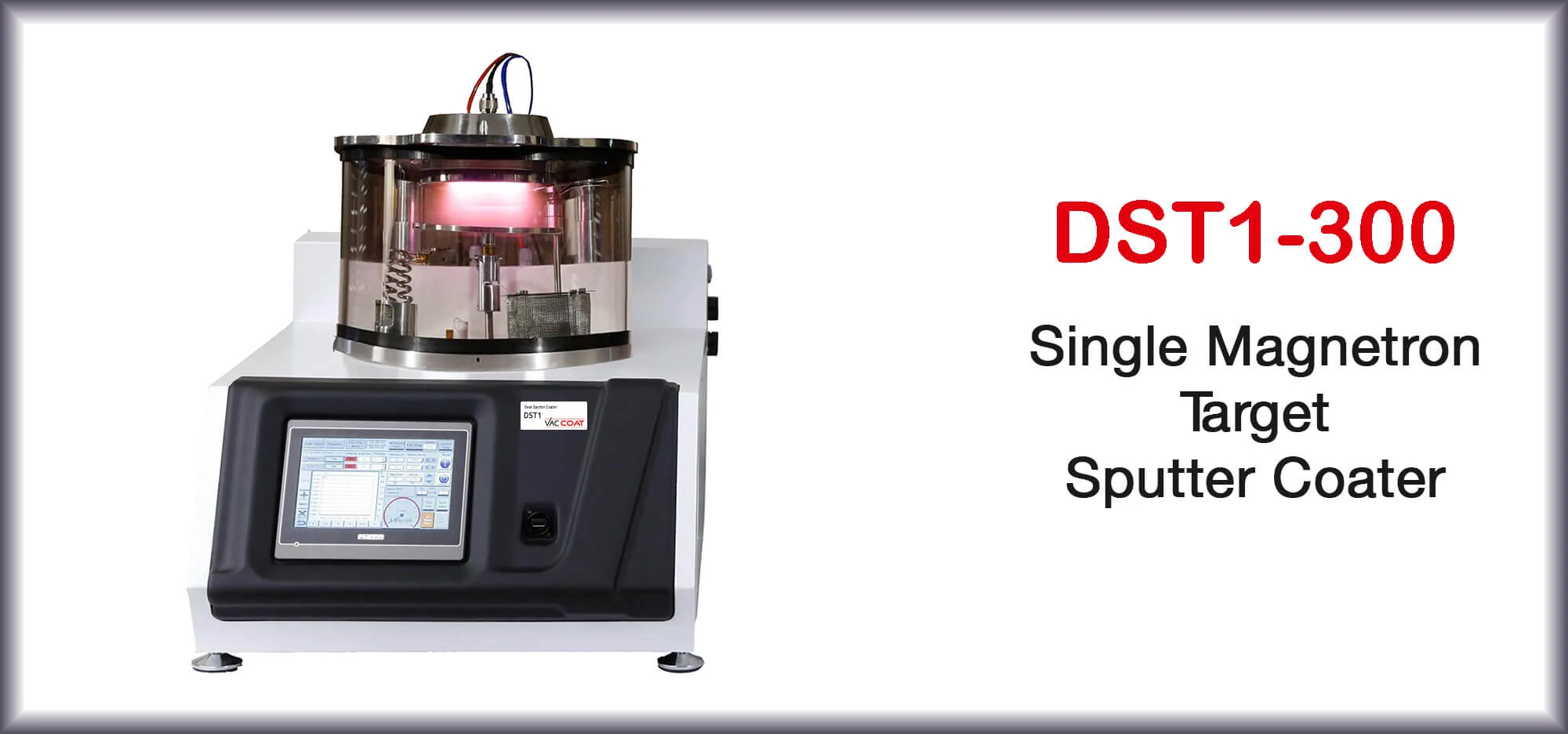Magnetron Desk Sputter Coater – DST1-300 Magnetron Desk Sputter Coater – DST1-300 | Vac Coat Products | Desk Sputter Coater
