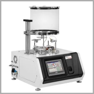 vac product DST2-TG with Glove Box Vac Coat product DST2-TG with Glove Box | Desk Sputter Coater and Thermal Evaporator for Glove Box
